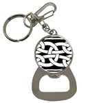 Celtic Knot B&W Bottle Opener Key Chain