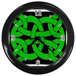 Celtic Knot_Green Wall Clock (Black)