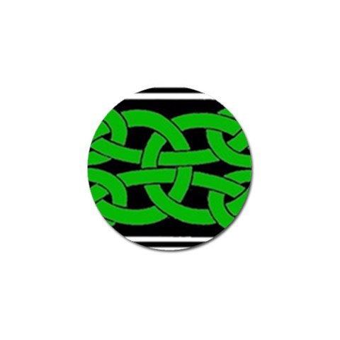 Celtic Knot_Green Golf Ball Marker (4 pack) from ArtsNow.com Front