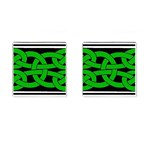 Celtic Knot_Green Cufflinks (Square)