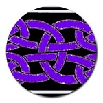 Celtic Knot_Purple Round Mousepad