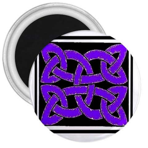 Celtic Knot_Purple 3  Magnet from ArtsNow.com Front