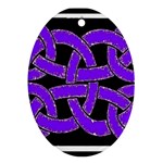 Celtic Knot_Purple Ornament (Oval)