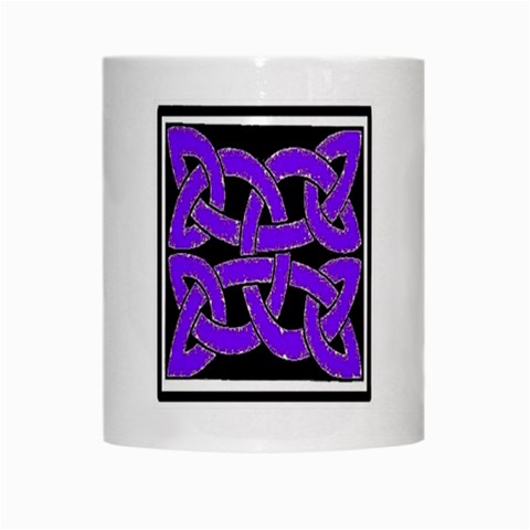 Celtic Knot_Purple White Mug from ArtsNow.com Center