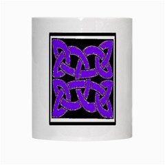 Celtic Knot_Purple White Mug from ArtsNow.com Center