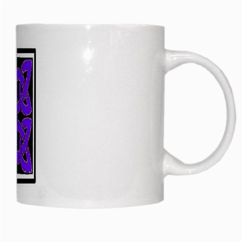 Celtic Knot_Purple White Mug from ArtsNow.com Right