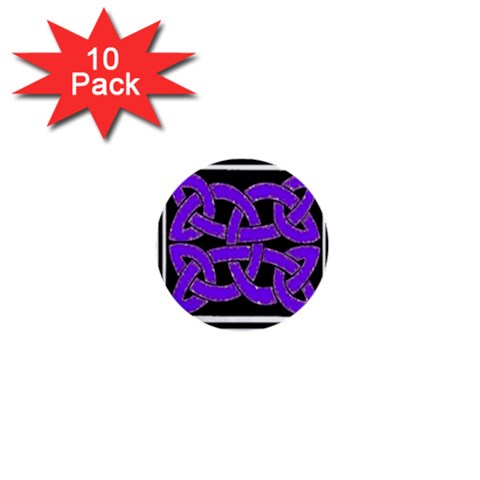 Celtic Knot_Purple 1  Mini Button (10 pack)  from ArtsNow.com Front