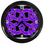 Celtic Knot_Purple Wall Clock (Black)