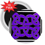 Celtic Knot_Purple 3  Magnet (10 pack)