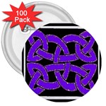 Celtic Knot_Purple 3  Button (100 pack)