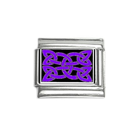 Celtic Knot_Purple Italian Charm (9mm) from ArtsNow.com Front