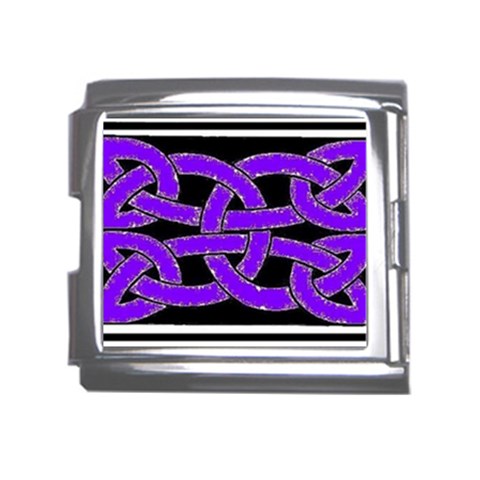 Celtic Knot_Purple Mega Link Italian Charm (18mm) from ArtsNow.com Front