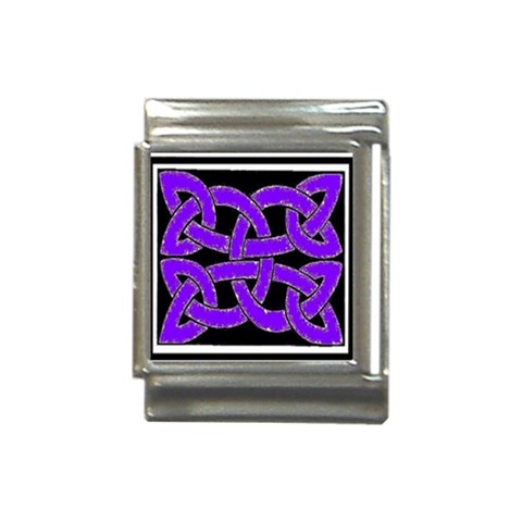 Celtic Knot_Purple Italian Charm (13mm) from ArtsNow.com Front