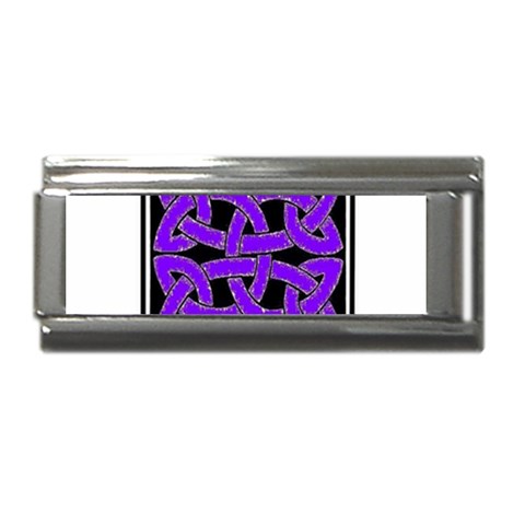 Celtic Knot_Purple Superlink Italian Charm (9mm) from ArtsNow.com Front