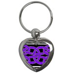 Celtic Knot_Purple Key Chain (Heart)