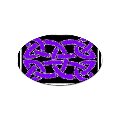 Celtic Knot_Purple Sticker (Oval) from ArtsNow.com Front