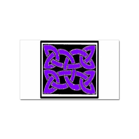 Celtic Knot_Purple Sticker (Rectangular) from ArtsNow.com Front