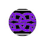 Celtic Knot_Purple Magnet 3  (Round)