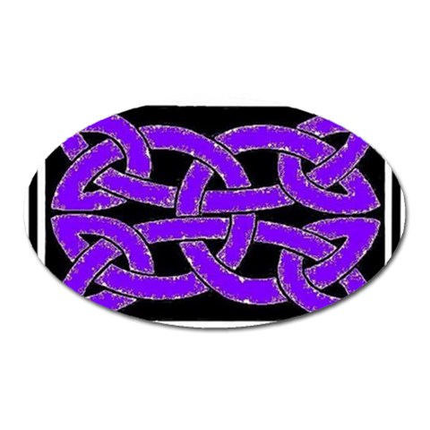 Celtic Knot_Purple Magnet (Oval) from ArtsNow.com Front