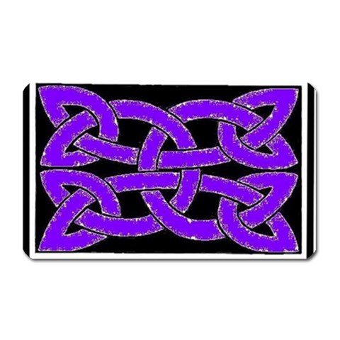 Celtic Knot_Purple Magnet (Rectangular) from ArtsNow.com Front