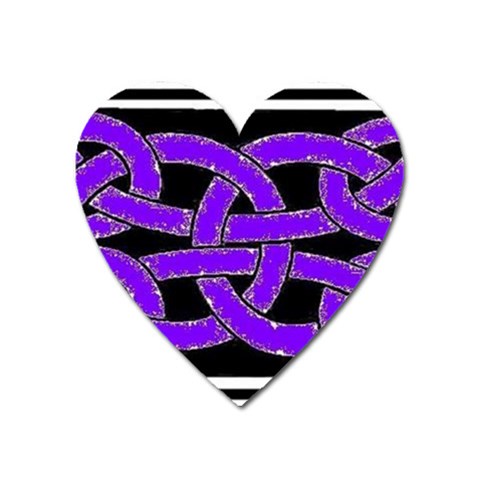 Celtic Knot_Purple Magnet (Heart) from ArtsNow.com Front