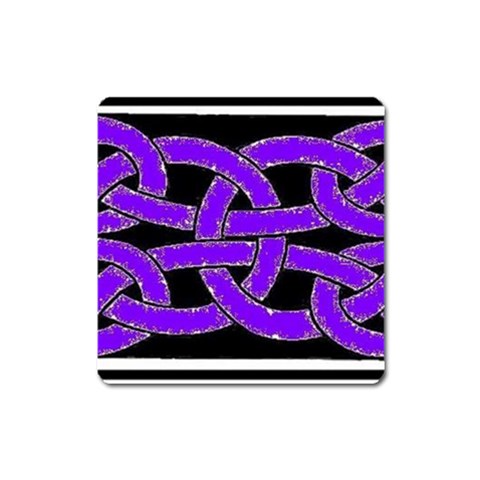 Celtic Knot_Purple Magnet (Square) from ArtsNow.com Front