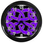 Celtic Knot_Purple Wall Clock (Black)