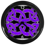 Celtic Knot_Purple Wall Clock (Black)