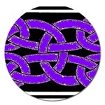 Celtic Knot_Purple Magnet 5  (Round)