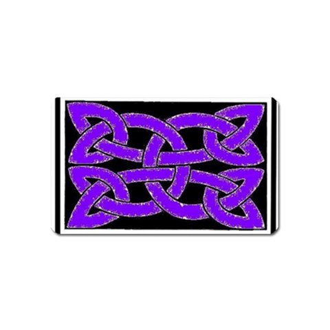 Celtic Knot_Purple Magnet (Name Card) from ArtsNow.com Front