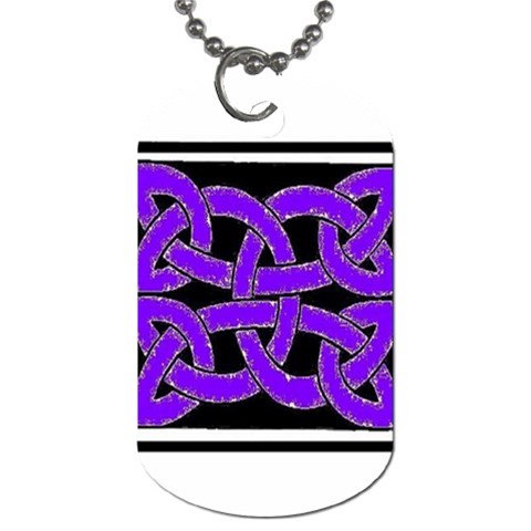 Celtic Knot_Purple Dog Tag (One Side) from ArtsNow.com Front