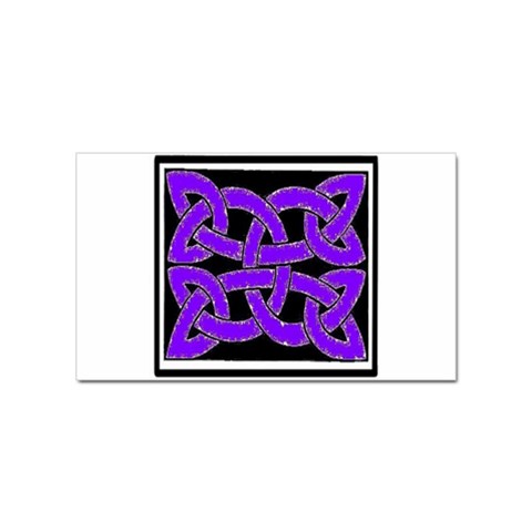 Celtic Knot_Purple Sticker Rectangular (100 pack) from ArtsNow.com Front