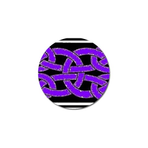 Celtic Knot_Purple Golf Ball Marker (4 pack) from ArtsNow.com Front