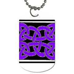 Celtic Knot_Purple Dog Tag (Two Sides) from ArtsNow.com Front