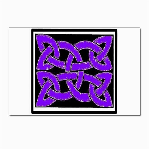 Celtic Knot_Purple Postcard 4 x 6  (Pkg of 10) from ArtsNow.com Front