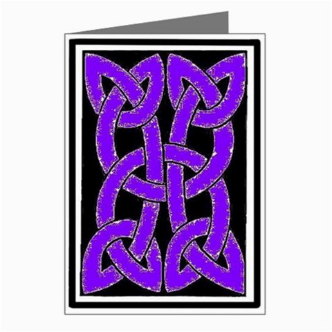 Celtic Knot_Purple Greeting Card from ArtsNow.com Left