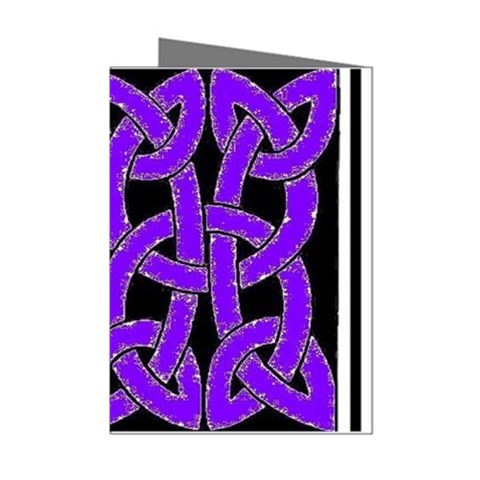 Celtic Knot_Purple Mini Greeting Cards (Pkg of 8) from ArtsNow.com Left