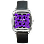 Celtic Knot_Purple Square Metal Watch