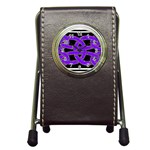 Celtic Knot_Purple Pen Holder Desk Clock