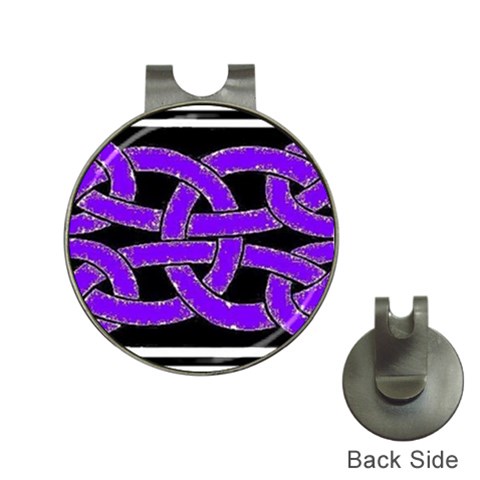 Celtic Knot_Purple Golf Ball Marker Hat Clip from ArtsNow.com Front