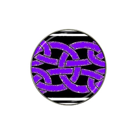 Celtic Knot_Purple Hat Clip Ball Marker from ArtsNow.com Front