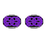 Celtic Knot_Purple Cufflinks (Oval)