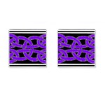 Celtic Knot_Purple Cufflinks (Square)