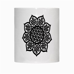 Celtic Mandala B&W White Mug from ArtsNow.com Center