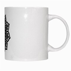 Celtic Mandala B&W White Mug from ArtsNow.com Right