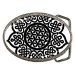 Celtic Mandala B&W Belt Buckle