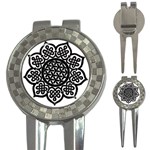 Celtic Mandala B&W 3-in-1 Golf Divot