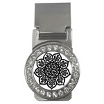 Celtic Mandala B&W Money Clip (CZ)