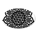 Celtic Mandala B&W Magnet (Oval)