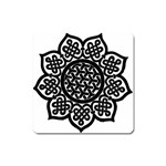 Celtic Mandala B&W Magnet (Square)